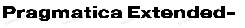 Pragmatica Extended字体转换